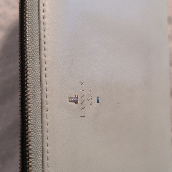 Lanvin en Bleu L-shaped Blue Soft Leather Wallet - Picture 13 of 16